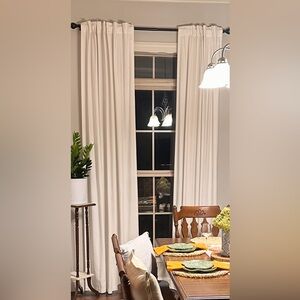 Set of 2 Panels, 84 inch Cotton Curtains